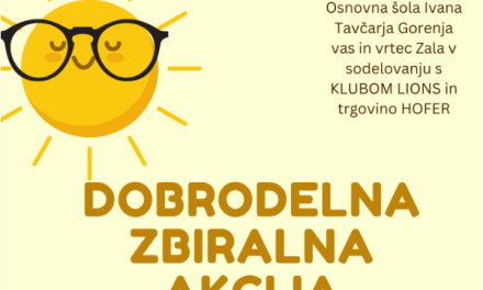 ZBIRALNA AKCIJA RABLJENIH OČAL