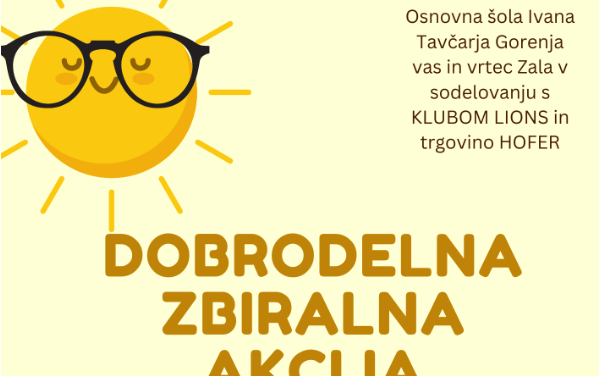 ZBIRALNA AKCIJA RABLJENIH OČAL